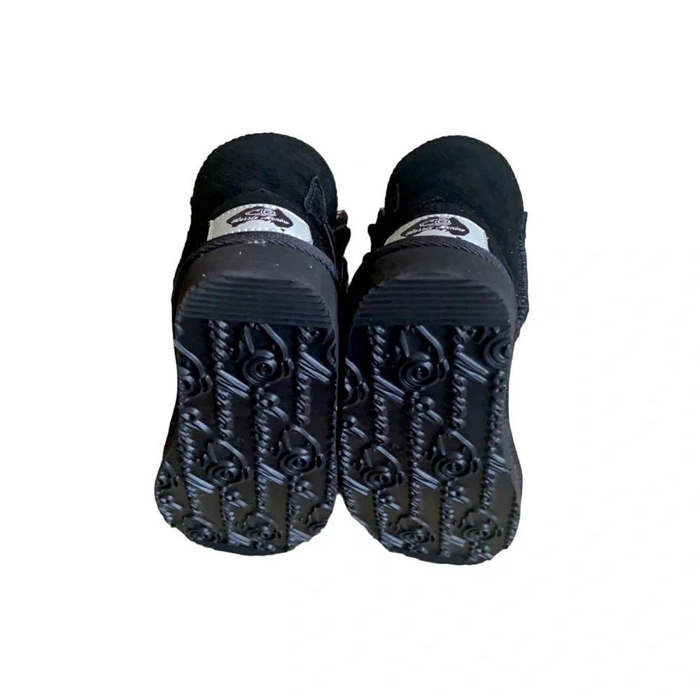Aussie Merino Suede Boots Kids Color Black Size K9
